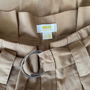 Maeve By Anthropologie High Rise Belted Cotton Pants